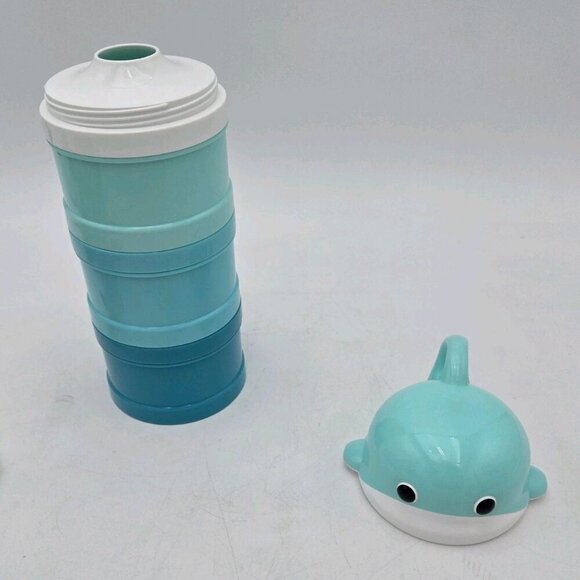Bo Jungle Powder Container Whaly Blue Milk Powder Dispenser BS3161 Formula Whale - Picture 6 of 9